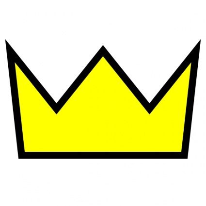425x425 Baby King Cartoon Simple Yellow King Cartoon Golden Clothing - Cartoon Crown Drawing