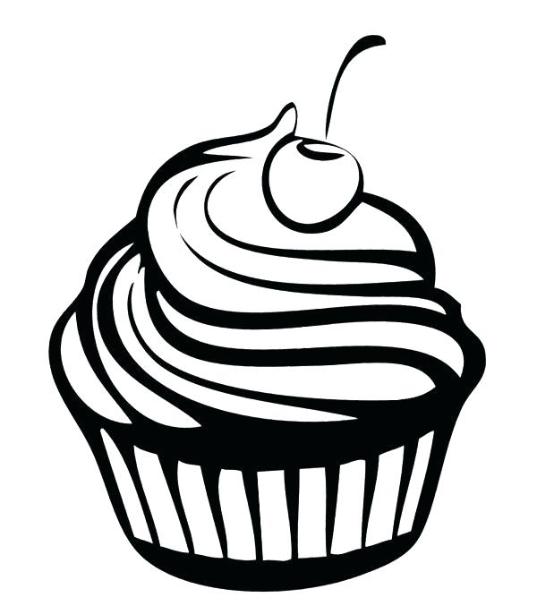 600x677 cupcake pictures cartoon cupcake cartoon drawing - Cartoon Cupcake Drawing