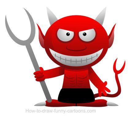 430x377 Drawing A Devil Cartoon - Cartoon Devil Drawing