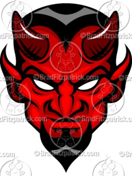 263x350 red cartoon devil clip art devil head graphics devil mascot - Cartoon Devil Drawing