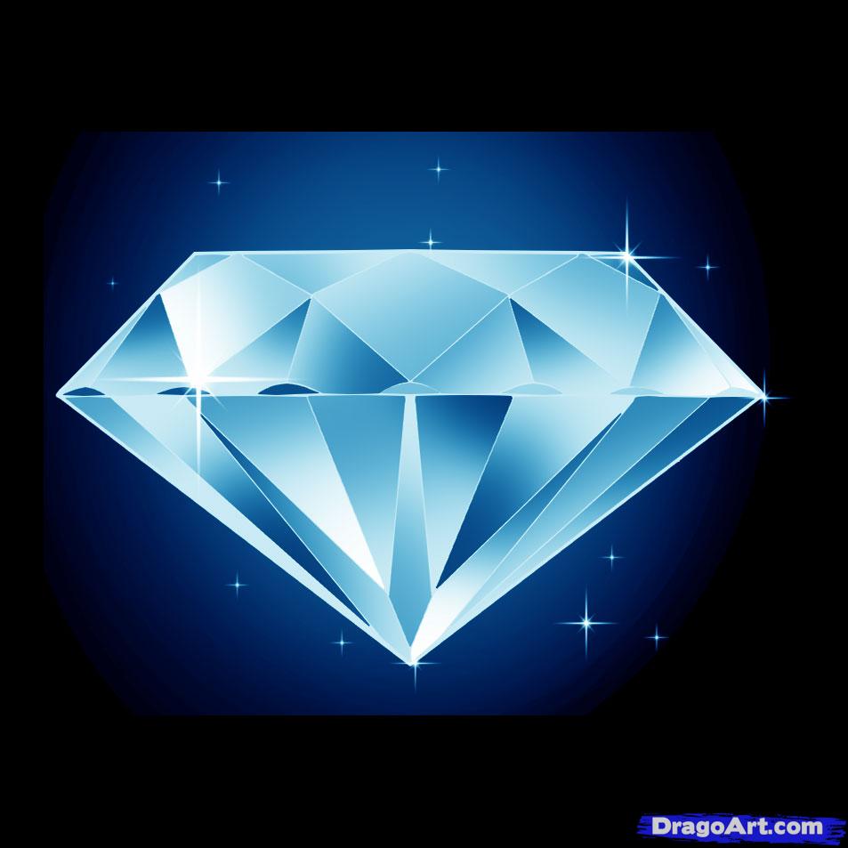 953x953 diamonds cartoon - Cartoon Diamond Drawing