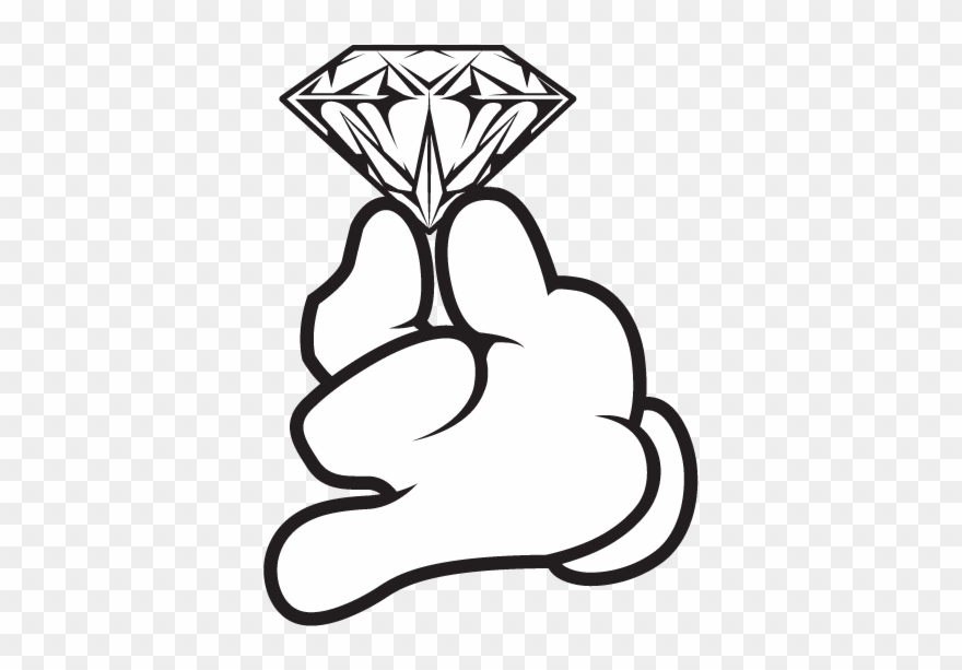 880x613 Graphic Black And White Download Diamond Cartoon - Cartoon Diamond Drawing