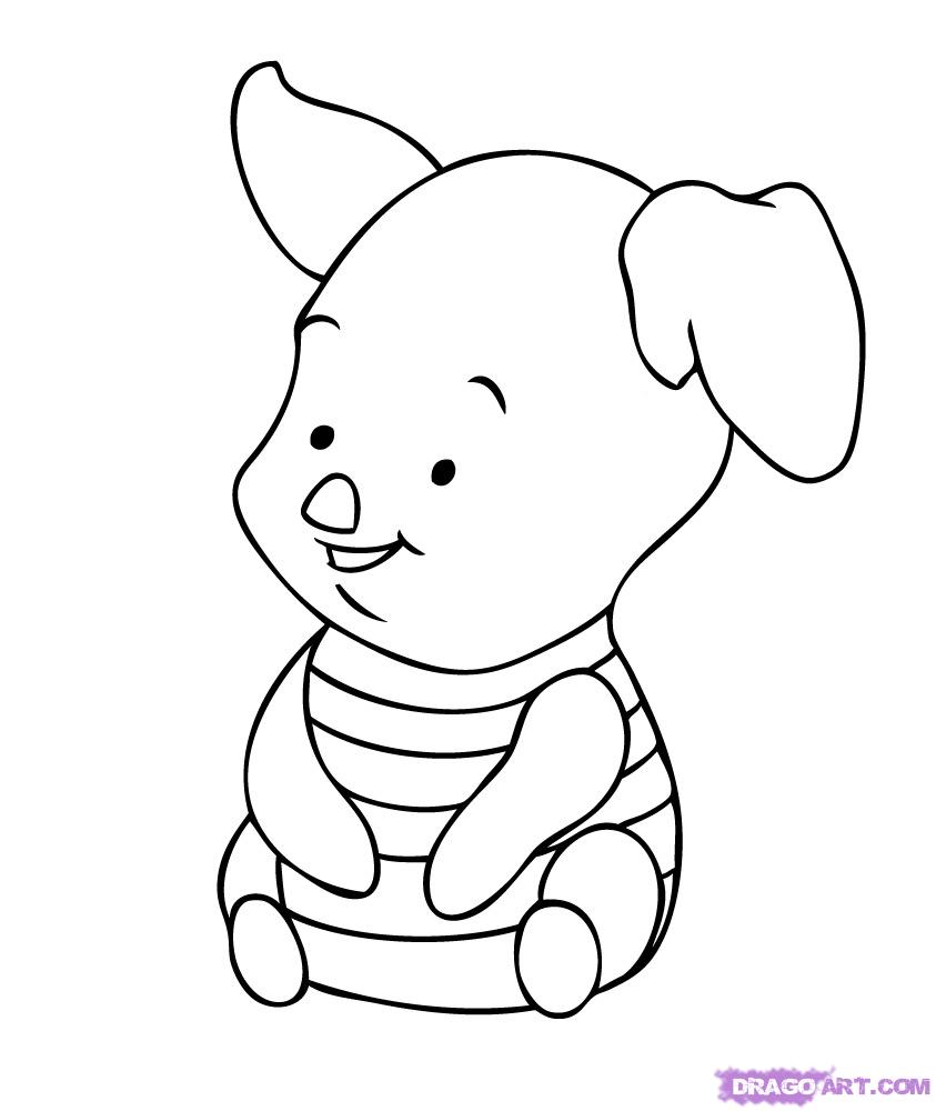 843x1000 Coloring Pages Disney Cartoon Characters Coloring Pages Draw - Cartoon Disney Drawings