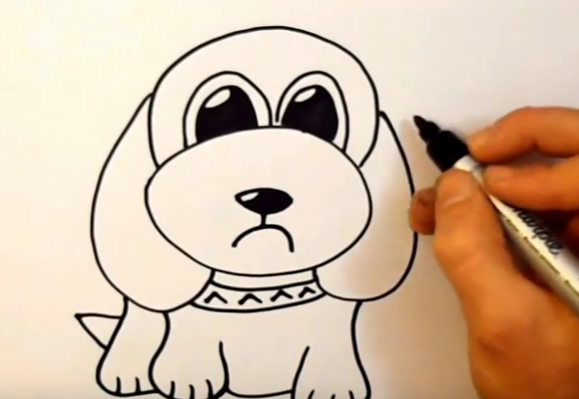 Cartoon Dog Drawing at PaintingValley.com | Explore collection of ...