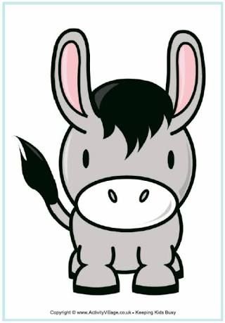 320x459 Cute Donkey Cartoon - Cartoon Donkey Drawing