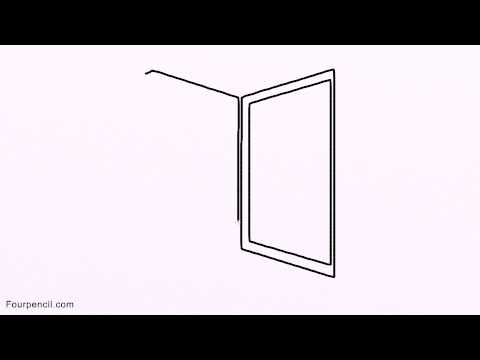 480x360 How To Draw Cartoon Door Drawing Step - Cartoon Door Drawing
