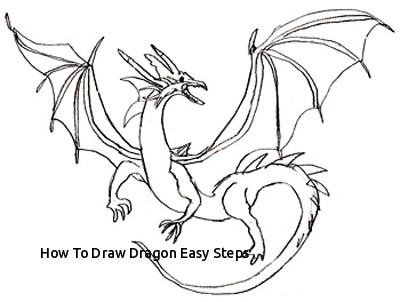 400x302 How To Draw Dragon Easy Steps Cartoon Dragons Drawing - Cartoon Dragon Drawing
