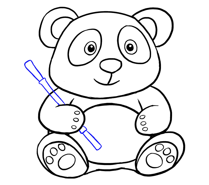 678x600 How To Draw A Cute Cartoon Panda In A Few Easy Steps Easy - Cartoon Drawing