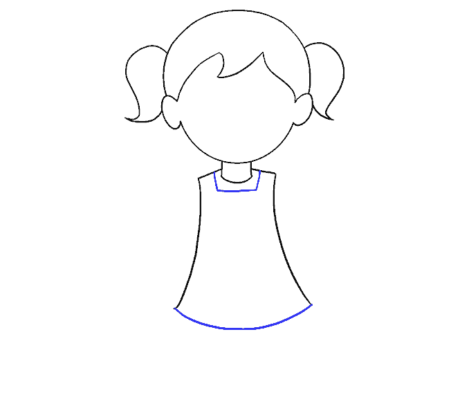 678x600 How To Draw A Cartoon Girl In A Few Easy Steps Easy Drawing Guides - Cartoon Drawing Book