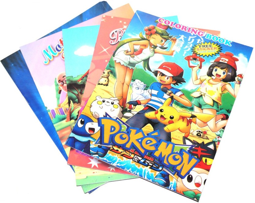 832x661 Muren Set Of Cartoon Character Drawing Book With Sickers Sketch - Cartoon Drawing Book