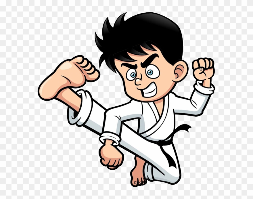 880x692 Taekwondo Drawing Boy - Cartoon Drawing Boy