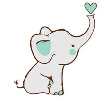 209x205 Cute Elephant Drawing Nursery Sketches In Cute Drawings - Cartoon Drawing Elephant