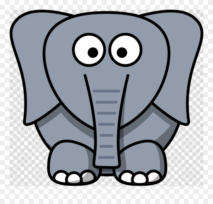 880x841 Cartoon Elephant Face Clipart Drawing Elephants Clip - Cartoon Drawing Elephant
