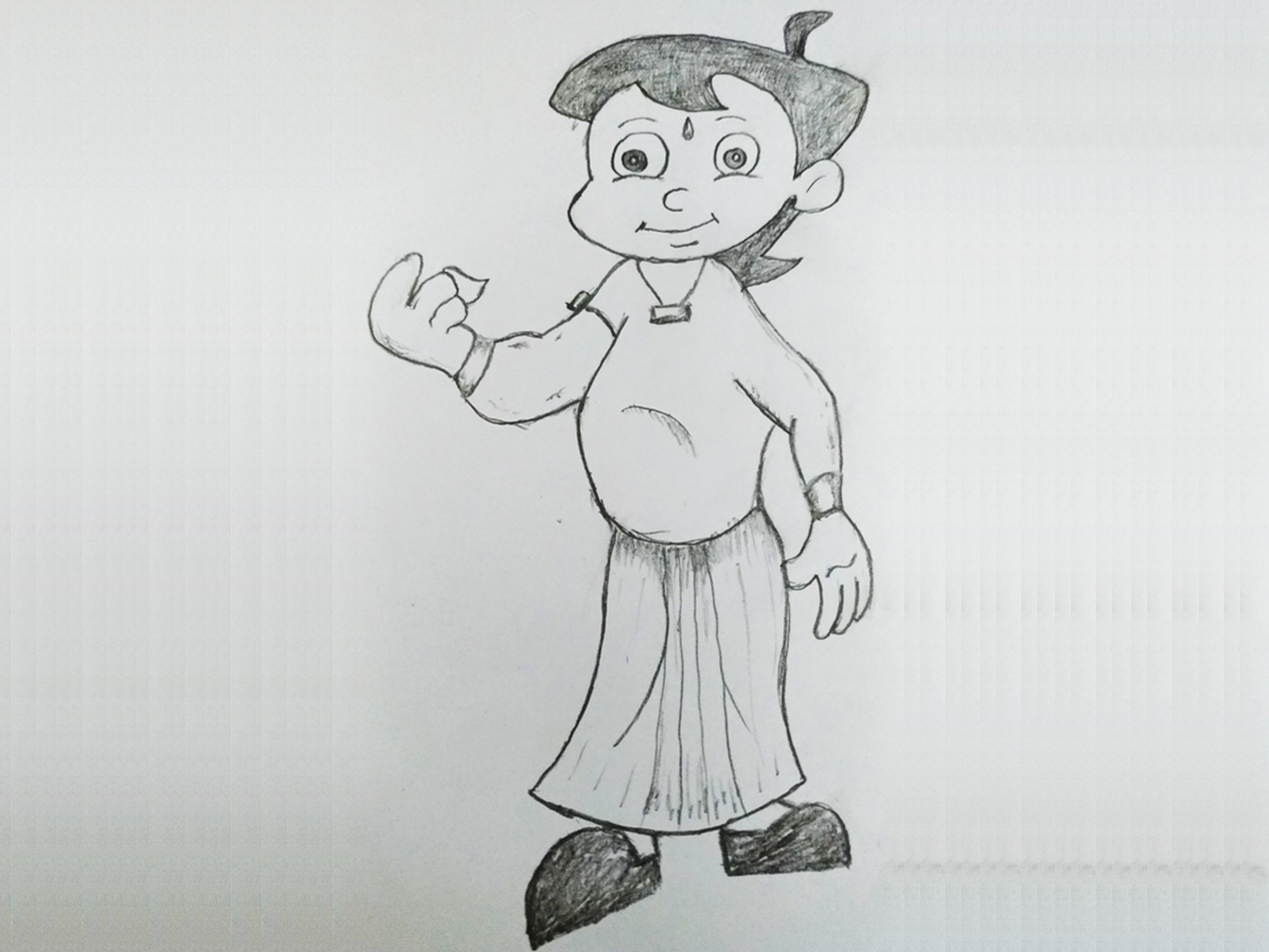 1270x953 chhota bheem cartoon art - Cartoon Drawing For Kids
