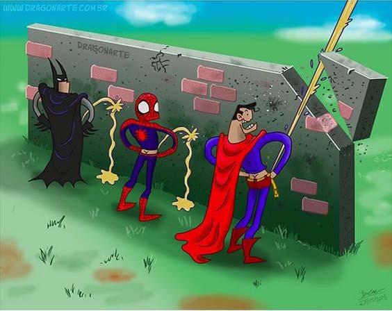 564x448 Funny Comics Of Video Game, Cartoon And Superheros - Cartoon Drawing Games