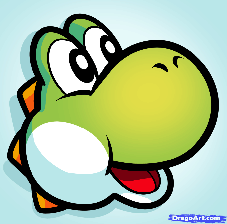 915x903 how to draw yoshi easy, step - Cartoon Drawing Games
