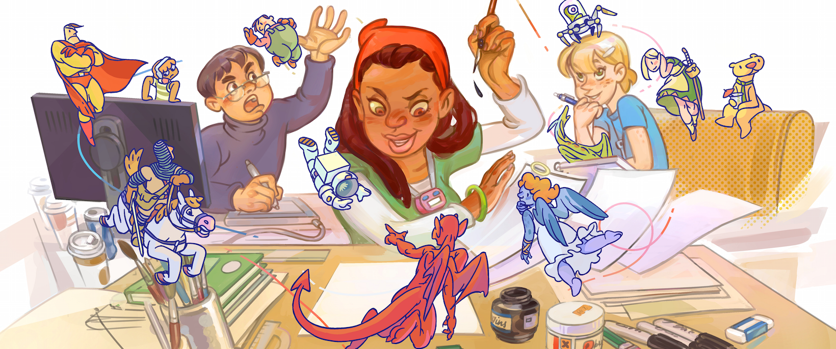 1640x686 Cartooner Mangaka Epic Drawing Games Draw Your Dreams - Cartoon Drawing Games