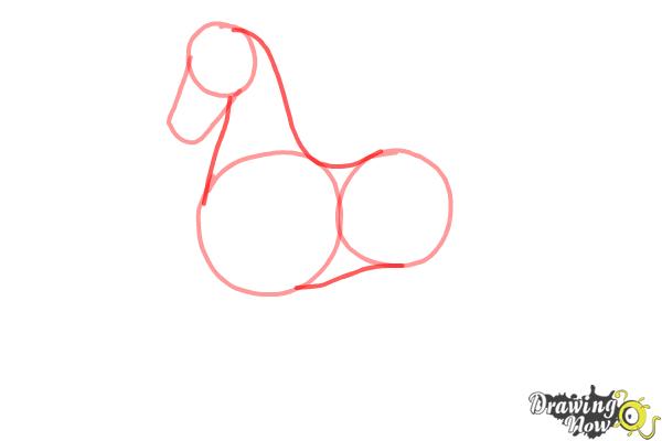 600x400 How To Draw A Horse Easy - Cartoon Drawing Horse