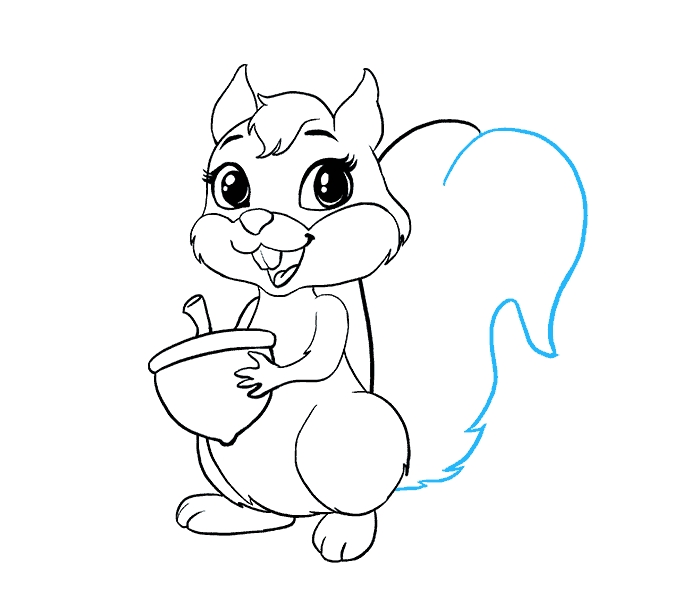 678x600 How To Draw A Cartoon Squirrel In A Few Easy Steps Easy Drawing - Cartoon Drawing Images