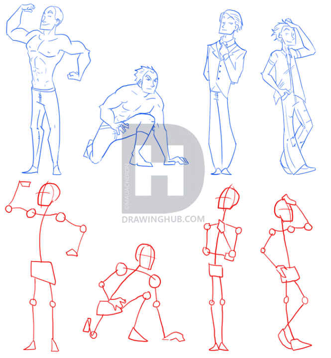 Cartoon Drawing Man at PaintingValley.com | Explore collection of ...