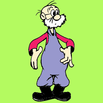 350x350 cartooning lesson for drawing an old farmer man - Cartoon Drawing Man