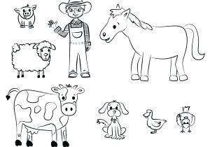 300x210 Farm Animals Drawings How To Draw Cartoon Goats Farm Animals Step - Cartoon Drawing Of A Farm