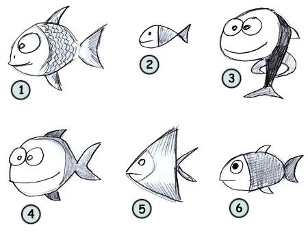 450x341 How To Draw A Fish How To Draw Drawings, Cartoon Drawings - Cartoon Drawing Of A Farm