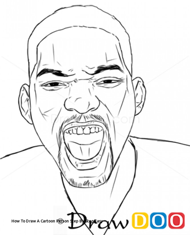 665x823 How To Draw A Cartoon Person Step - Cartoon Drawing Of A Person