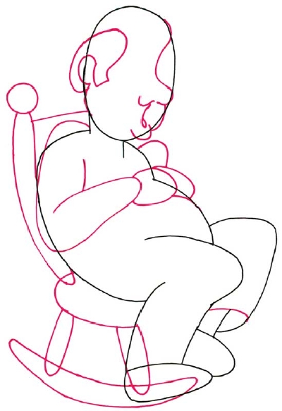 Cartoon Drawing Of An Old Man