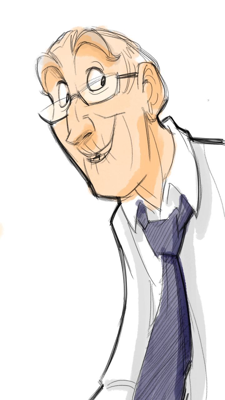 720x1280 Hey There, Sonny! - Cartoon Drawing Of An Old Man