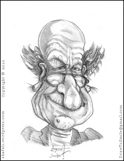 400x519 Caricatureportrait A Dirty Old Man, An Octogenarian Lecher - Cartoon Drawing Of An Old Man