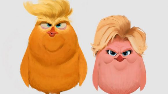 580x326 How Animation Artists See Donald Trump And Hillary Clinton - Cartoon Drawing Of Donald Trump
