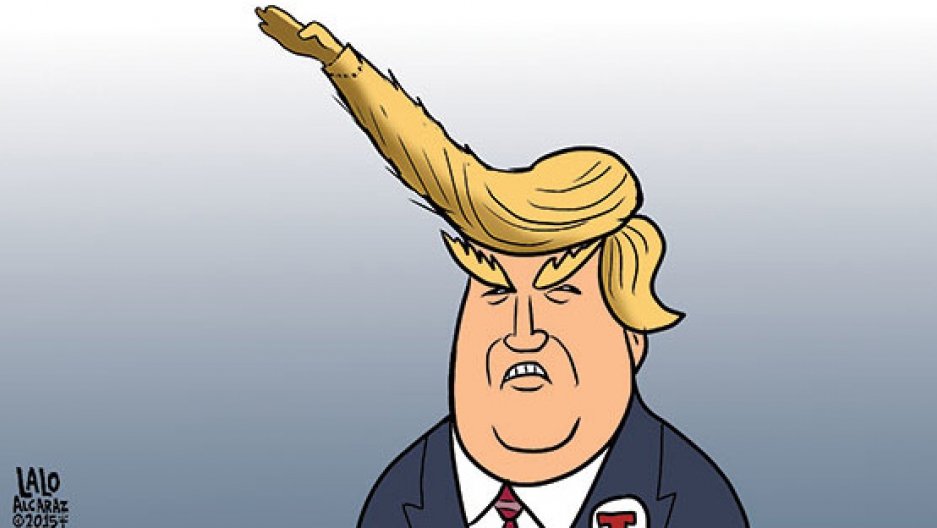 937x528 Cartoonist Lalo Alcaraz On Satire In A Time Of Donald Trump - Cartoon Drawing Of Donald Trump