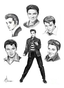 219x300 pencil drawing elvis presley art fine art america - Cartoon Drawing Of Elvis