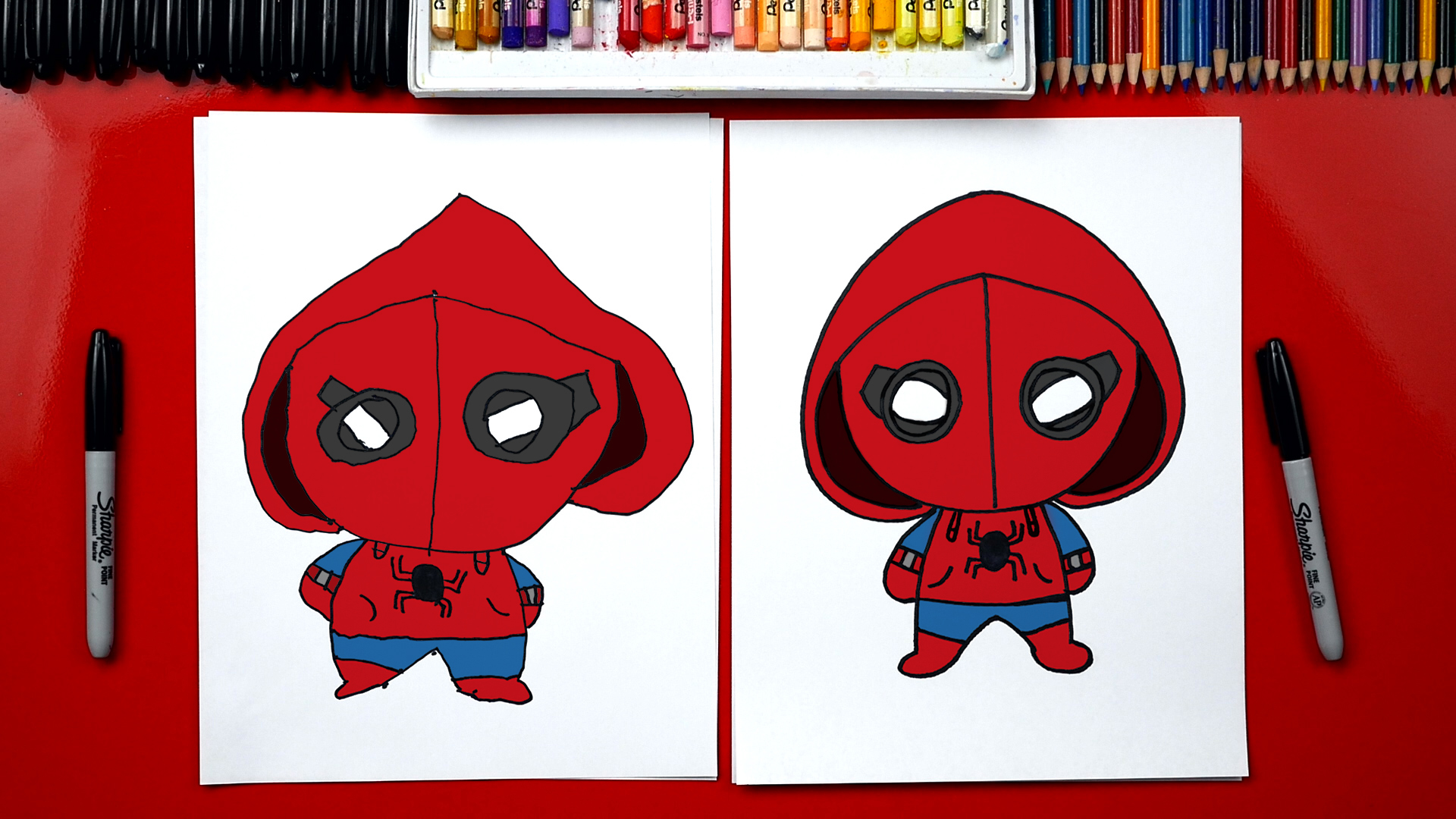 1920x1080 how to draw spider man homecoming - Cartoon Drawing Of Spiderman