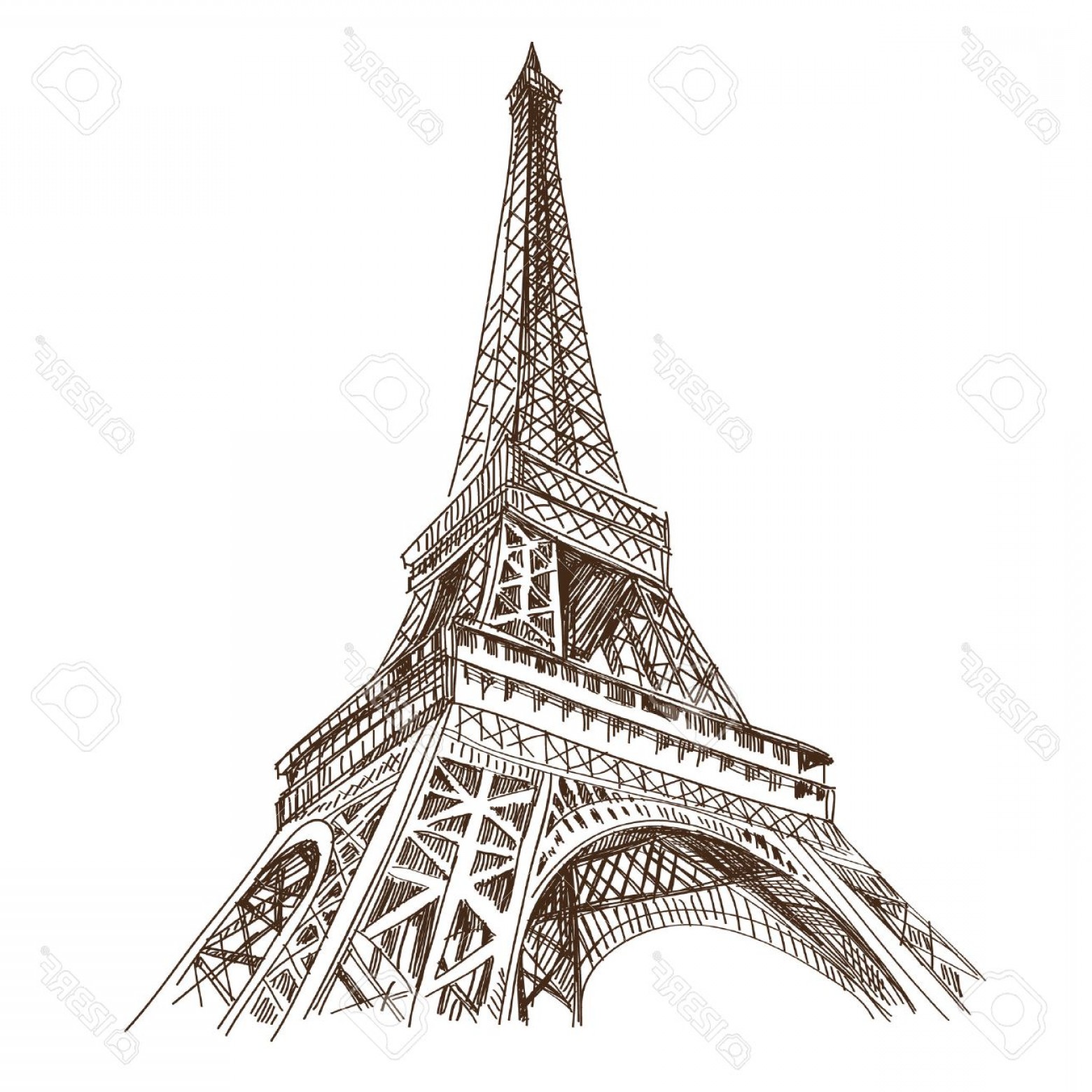 Cartoon Drawing Of The Eiffel Tower at PaintingValley.com | Explore ...