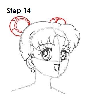 300x388 how to draw sailor moon step sailor moon steps - Cartoon Drawing Of The Moon