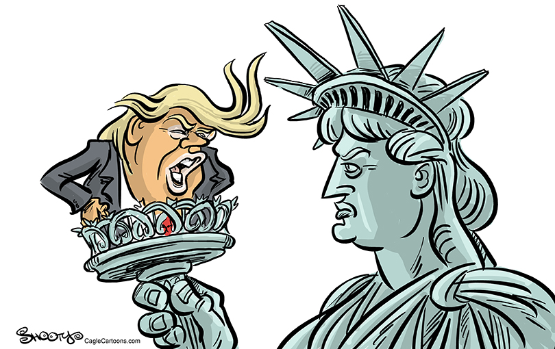 Cartoon Drawing Of The Statue Of Liberty