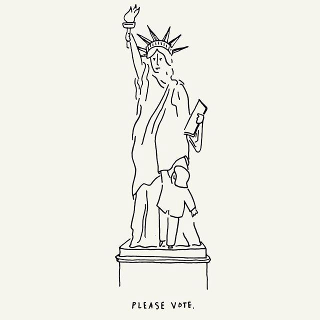 640x640 How Trump's Campaign Made Me Start Drawing Cartoons Again - Cartoon Drawing Of The Statue Of Liberty