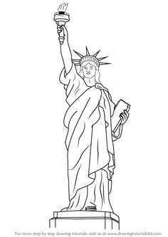 236x333 How To Draw The Statue Of Liberty Step - Cartoon Drawing Of The Statue Of Liberty