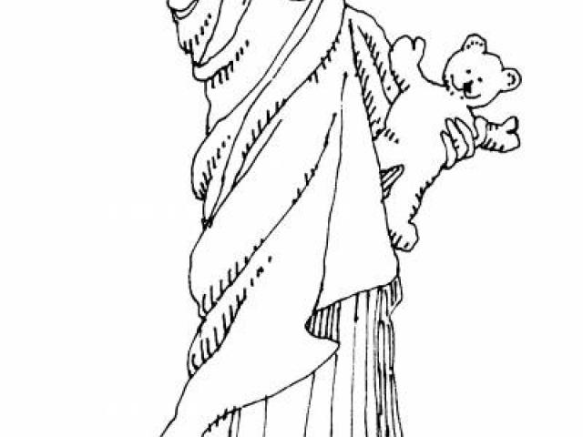 640x480 Statue Of Liberty Cartoon Drawing - Cartoon Drawing Of The Statue Of Liberty