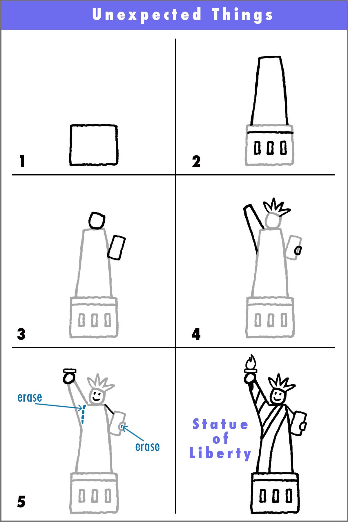 1200x1800 Draw The Statue Of Liberty Drawings - Cartoon Drawing Of The Statue Of Liberty
