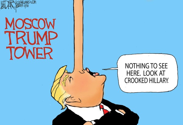 600x412 drawing of moscow trump tower darcy cartoon - Cartoon Drawing Of Trump