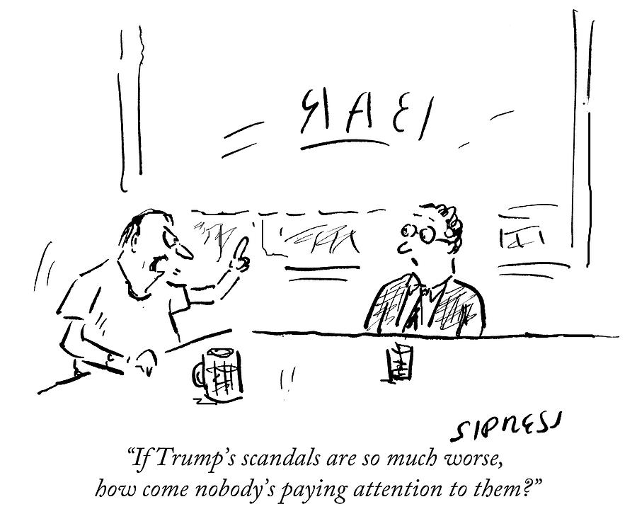 900x719 If Trump's Scandals Are So Much Worse How Come Drawing - Cartoon Drawing Of Trump