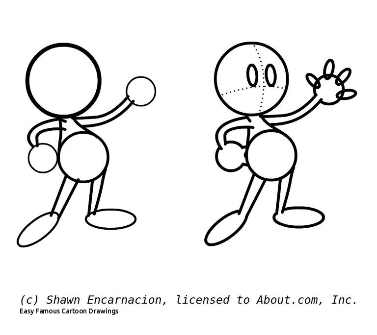768x684 Easy Famous Cartoon Drawings Drawing Pencil Sketches Blog - Cartoon Drawing Pencil