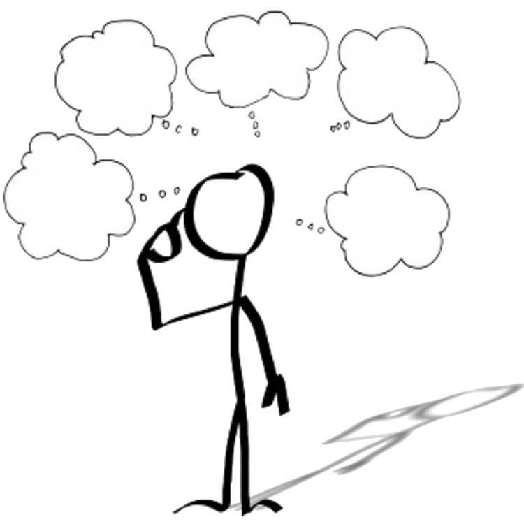 750x750 drawing person thought cartoon stick figure cc0 - Cartoon Drawing Person