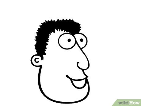 460x345 How To Draw A Cartoon Like Face Steps - Cartoon Drawing Photos
