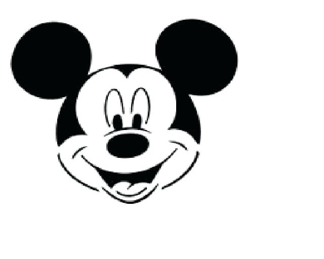 640x512 Mickey Mouse Face Template Beautiful To Be Patterns Funny - Cartoon Drawing Templates