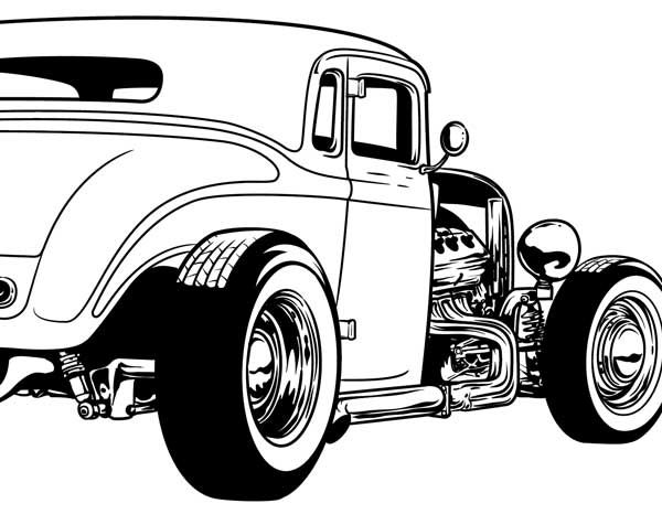 600x476 Gallery For Hot Rod Cartoon Clipart Dap Of Drawings Of Cars - Cartoon Drawings Of Cars
