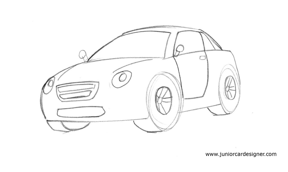 1200x716 How To Draw A Clipart Car Great Free Clipart, Silhouette - Cartoon Drawings Of Cars